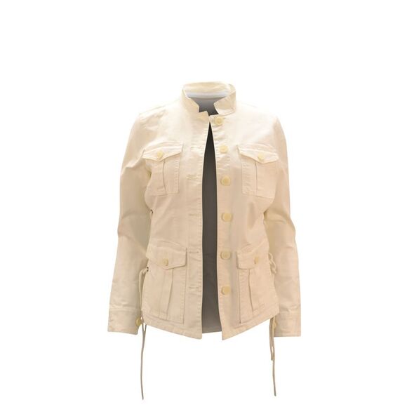 Tory Burch Sergeant Pepper Jacket in White Cotton